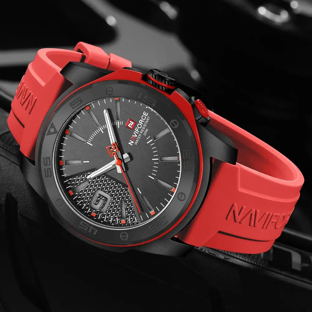 NAVIFORCE Luxury Man Watch Quartz Waterproof Luminous Date Chronograph Leather Men Wristwatch Military Sports Men's Watches My Store