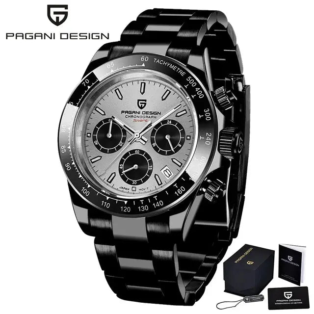 PAGANI DESIGN PD-1664 – Men's Quartz Watch 40mm Chronograph Sapphire 10BAR Gola Watches
