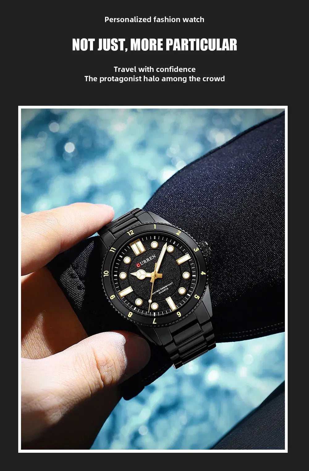 CURREN 2025 New Luxury Watch Business Waterproof Male Clock Luminous Stainless Steel Quartz Men Watch reloj hombre Gola Watches