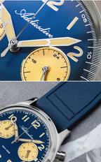 ADDIESDIVE New 2025 Chronograph 38mm Men's Watches VK64 Quartz Wristwatch Luminous Bubble Mirror 10Bar Waterproof Steel Watch Gola Watches