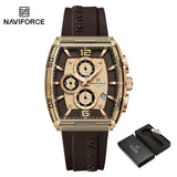 Top Brand NAVIFORCE Fashion Watches for Men Quartz Silicone Strap 50M Waterproof Date Original Man's WristWatch Reloj Hombr 2025