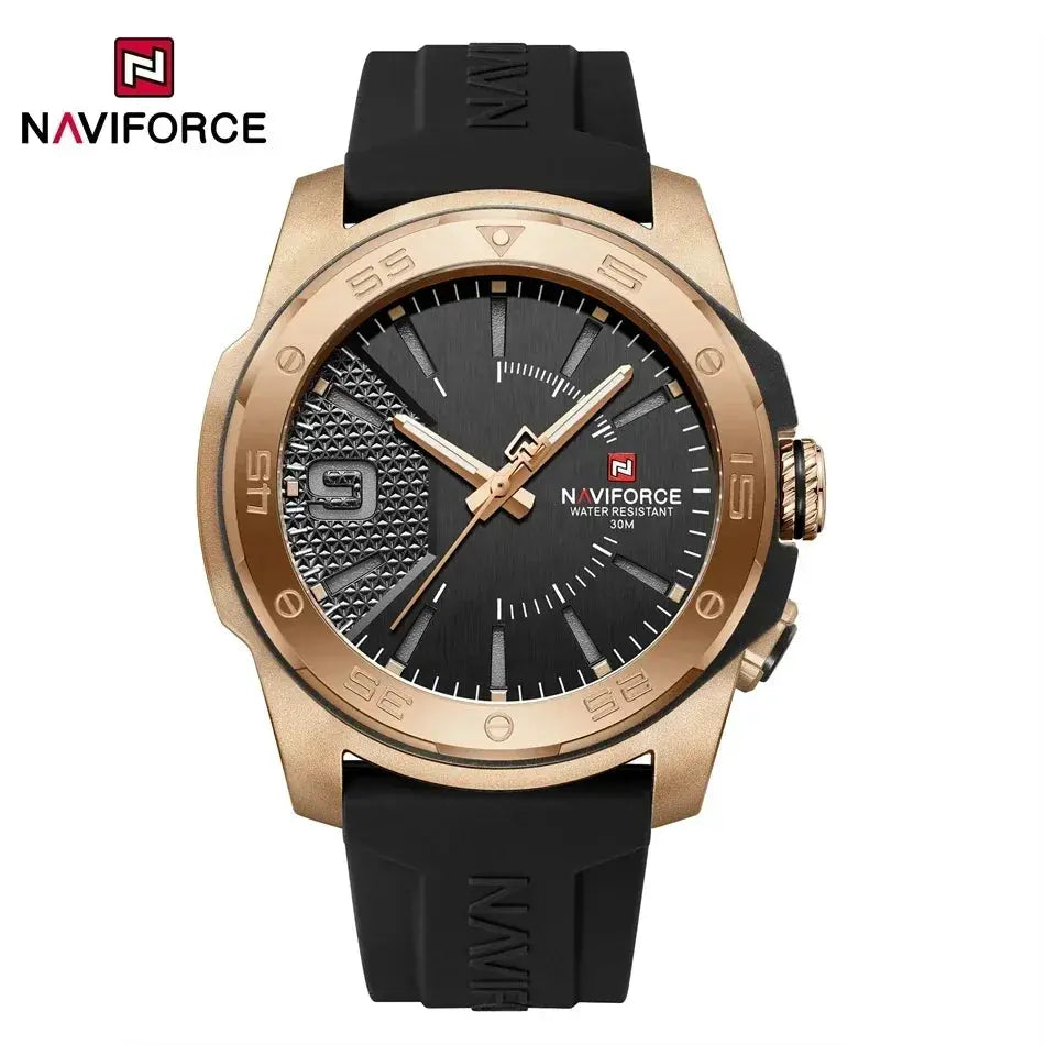 NAVIFORCE Luxury Fashion Quartz Watches for men Silicone Strap Hand Clock 50m Waterproof Japan Movement Man Sports Wristwatches My Store