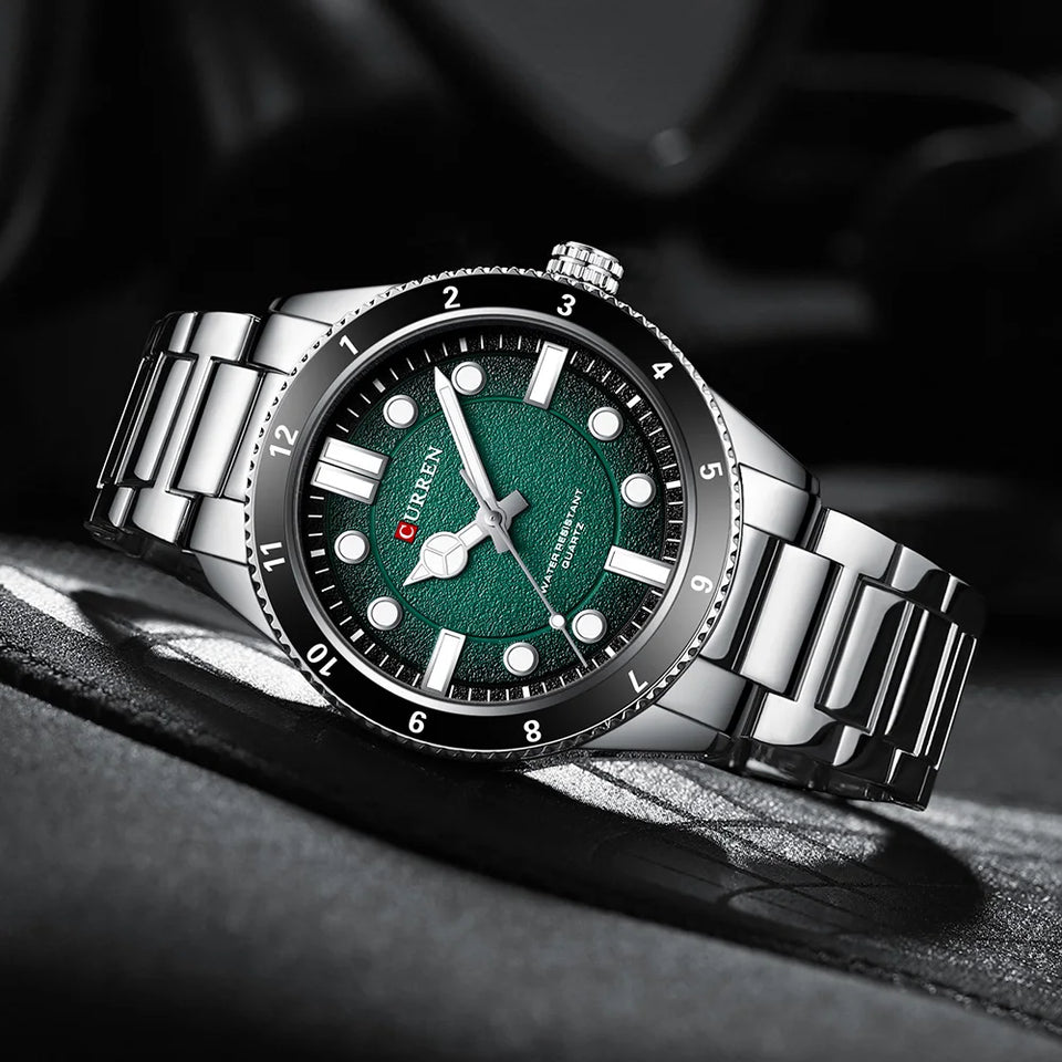 CURREN 2025 New Luxury Watch Business Waterproof Male Clock Luminous Stainless Steel Quartz Men Watch reloj hombre