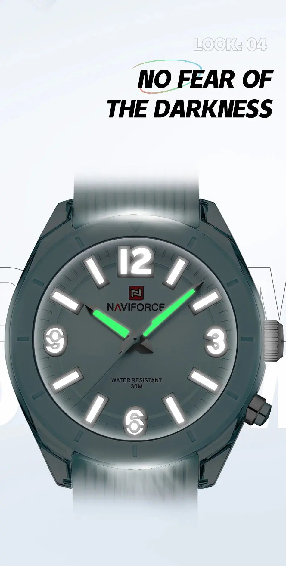 NAVIFORCE Women's Waterproof Watch Fashion Casual Luminous Display Quartz Wristwatch with Silicone Band Reloj Mujer High Quality My Store