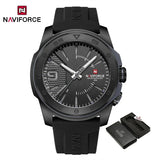 NAVIFORCE Luxury Fashion Quartz Watches for men Silicone Strap Hand Clock 50m Waterproof Japan Movement Man Sports Wristwatches