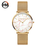 Women Watch Top Brand Japan Quartz Movement 36mm Rose Gold Waterproof Fashionable Nordic Minimalist Ladies Watches
