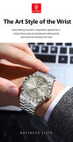 POEDAGAR Luxury Fashion Man Wristwatch Week Date Waterproof Luminous Men's Clock Stainless Steel Quartz Business Watches For Men