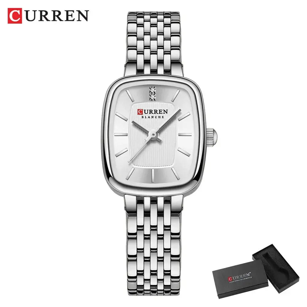 CURREN New Fashion Stainless Steel Date Women Watches Casual 30M Waterproof Girl Ladies Wristwatch Female Clock Relogio Feminino My Store