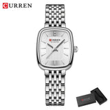 CURREN New Fashion Stainless Steel Date Women Watches Casual 30M Waterproof Girl Ladies Wristwatch Female Clock Relogio Feminino