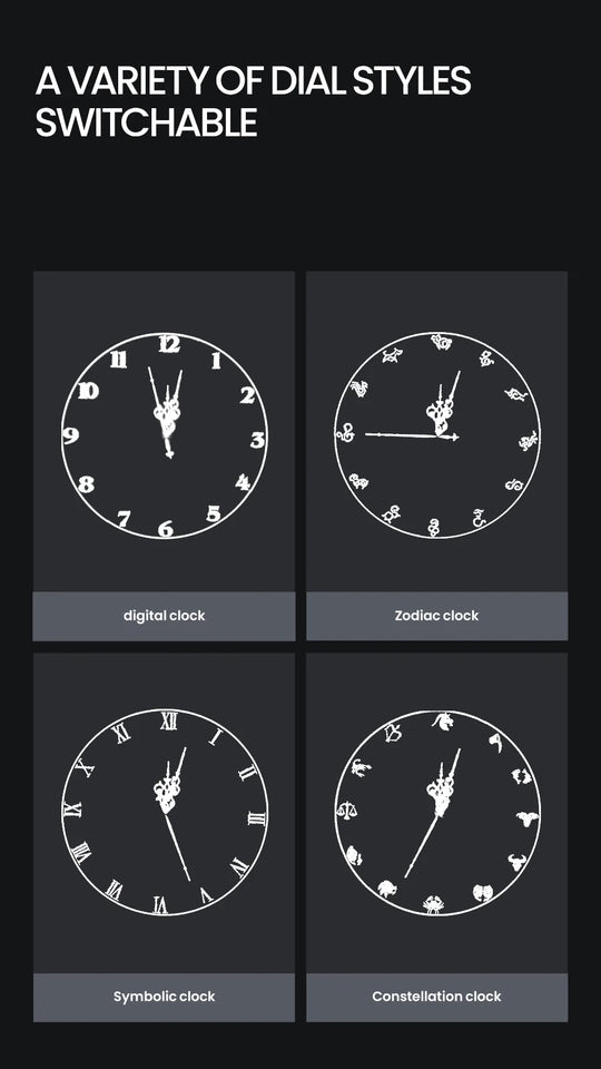 cyberpunk 3d projector led digital large wall clock modern design decoration art big wall clock Can display images and videos