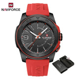 NAVIFORCE Luxury Fashion Quartz Watches for men Silicone Strap Hand Clock 50m Waterproof Japan Movement Man Sports Wristwatches