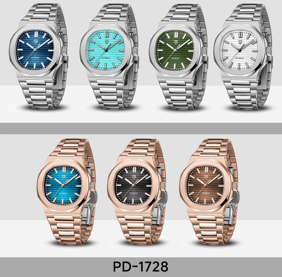 2025 New PAGANI DESIGN Watches Rose Gold Luxury Automatic Mechanical Men's Watch Sapphire Glass Stainless Steel Waterproof Clock