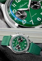 ADDIESDIVE New 2025 Chronograph 38mm Men's Watches VK64 Quartz Wristwatch Luminous Bubble Mirror 10Bar Waterproof Steel Watch Gola Watches