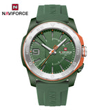 NAVIFORCE Luxury Man Watch Quartz Waterproof Luminous Date Chronograph Leather Men Wristwatch Military Sports Men's Watches