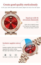 OUPINKE 3191 Luxury Women Watch Original Top Brand Waterproof Sapphire Mirror Diamond Watch Swiss Movement Quartz Women Watch Gola Watches