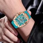 LIGE Sports Man Watch Tonnea Hollow Design Quartz Men Wristwatches Chronograph Waterproof Luminous Silicone Strap Watches Male My Store