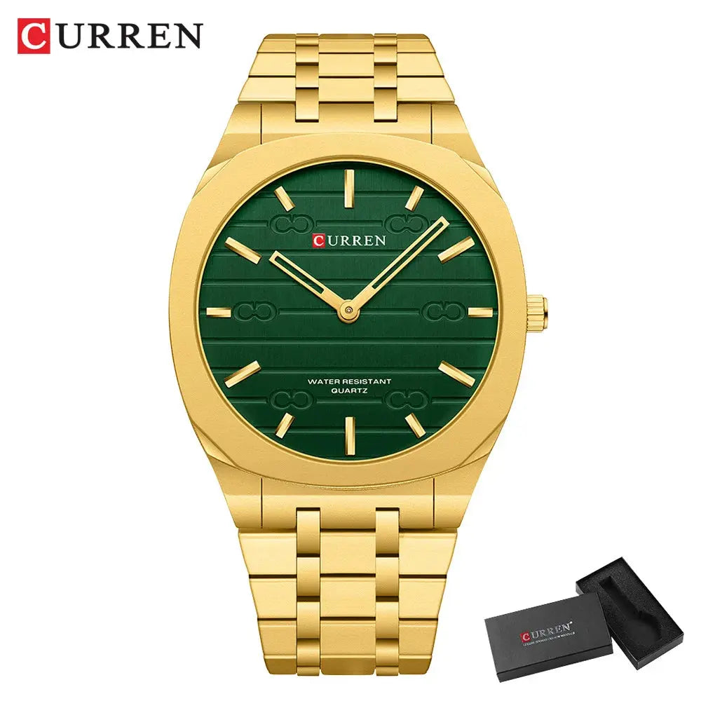 CURREN Fashion Brand Thin Quartz Watch Simple  Personalized Colors Wristwatches Waterproof 38 mm Dial Gola Watches