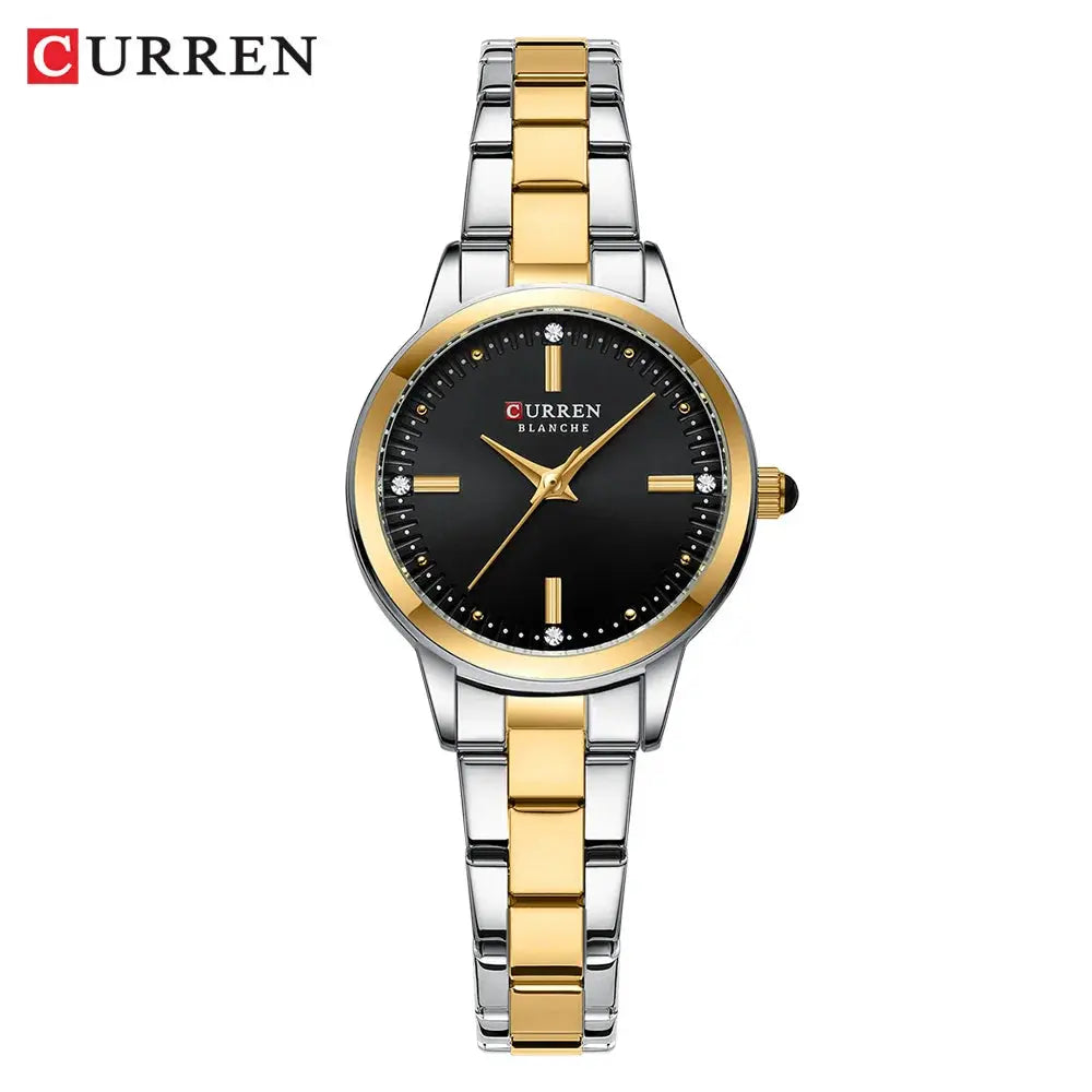 CURREN-Women's Simple Dial Wristwatch, Elegant and Charming Bracelet Quart Watches for Lady, Fashion Brand My Store