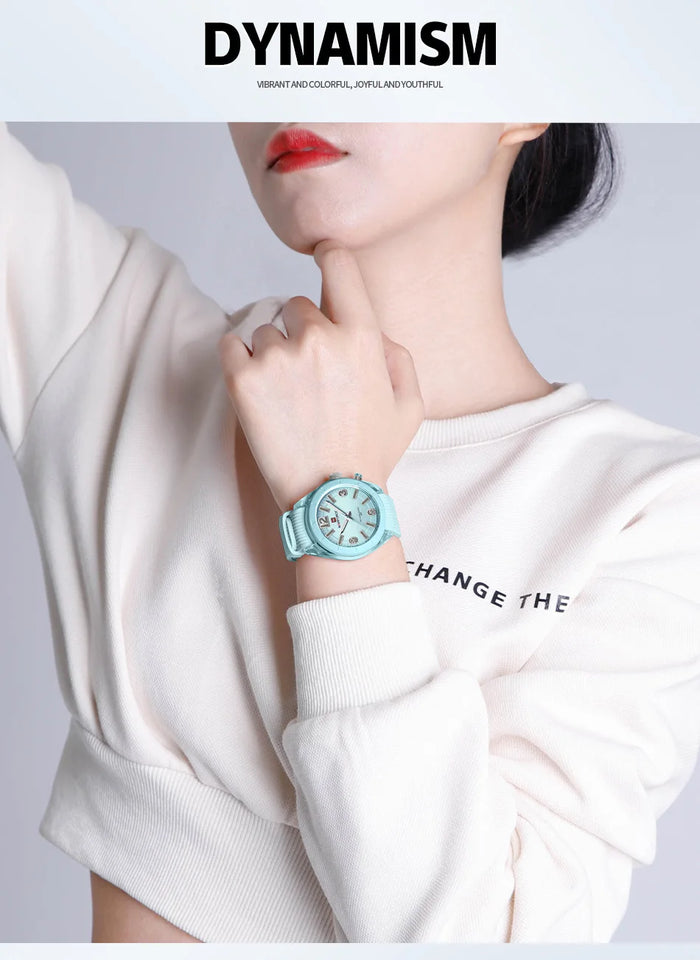 NAVIFORCE Women's Waterproof Watch Fashion Casual Luminous Display Quartz Wristwatch with Silicone Band Reloj Mujer High Quality