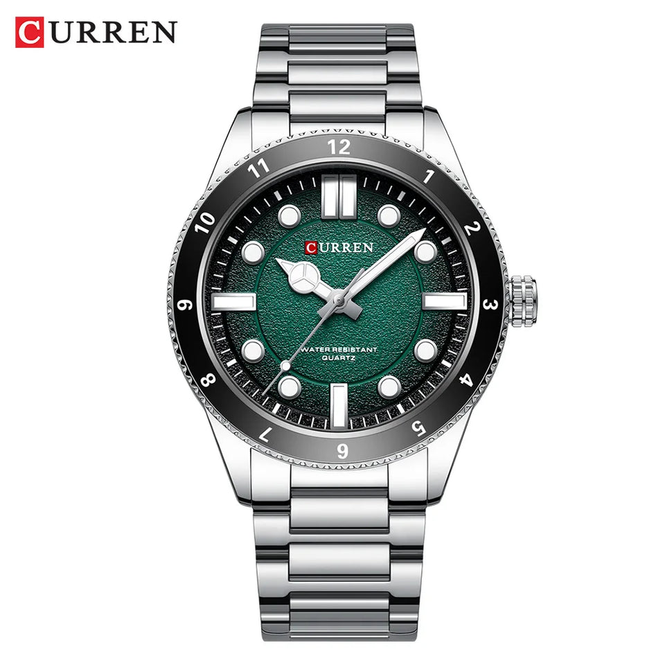 CURREN 2025 New Luxury Watch Business Waterproof Male Clock Luminous Stainless Steel Quartz Men Watch reloj hombre