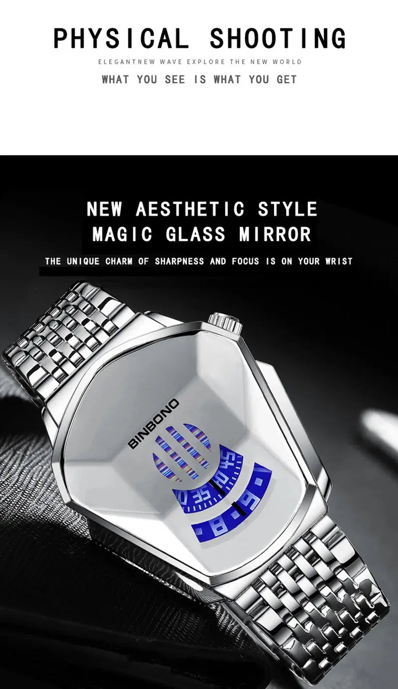 UTHAI New Men's Watch Fashion Luxury Creative New Concept Luminous Calendar Waterproof Small Tripod Quartz Watch watches for man Gola Watches
