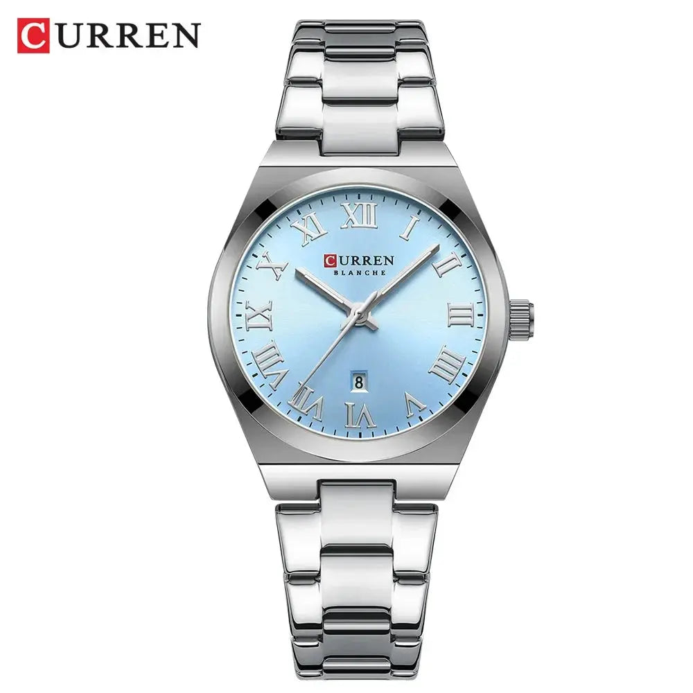 CURREN Watch Women,Watches for Women,Ladies Watches,Waterproof Fashion Dress Stainless Steel Bracelet Analog Watches Date My Store