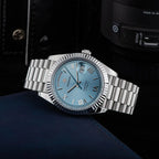 2023 New Sugess Watch of Men 40mm Day Date Automatic Dandong SL3034 Movement Retro Mechanical Wristwatch Sapphire Glass Golden Gola Watches