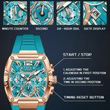 LIGE Sports Man Watch Tonnea Hollow Design Quartz Men Wristwatches Chronograph Waterproof Luminous Silicone Strap Watches Male