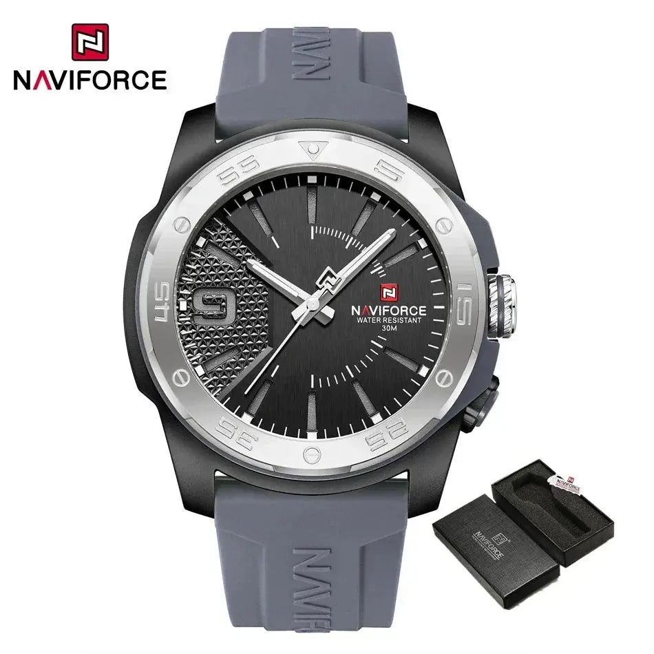 NAVIFORCE Luxury Fashion Quartz Watches for men Silicone Strap Hand Clock 50m Waterproof Japan Movement Man Sports Wristwatches My Store