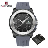 NAVIFORCE Luxury Fashion Quartz Watches for men Silicone Strap Hand Clock 50m Waterproof Japan Movement Man Sports Wristwatches