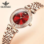 OUPINKE 3191 Luxury Women Watch Original Top Brand Waterproof Sapphire Mirror Diamond Watch Swiss Movement Quartz Women Watch Gola Watches