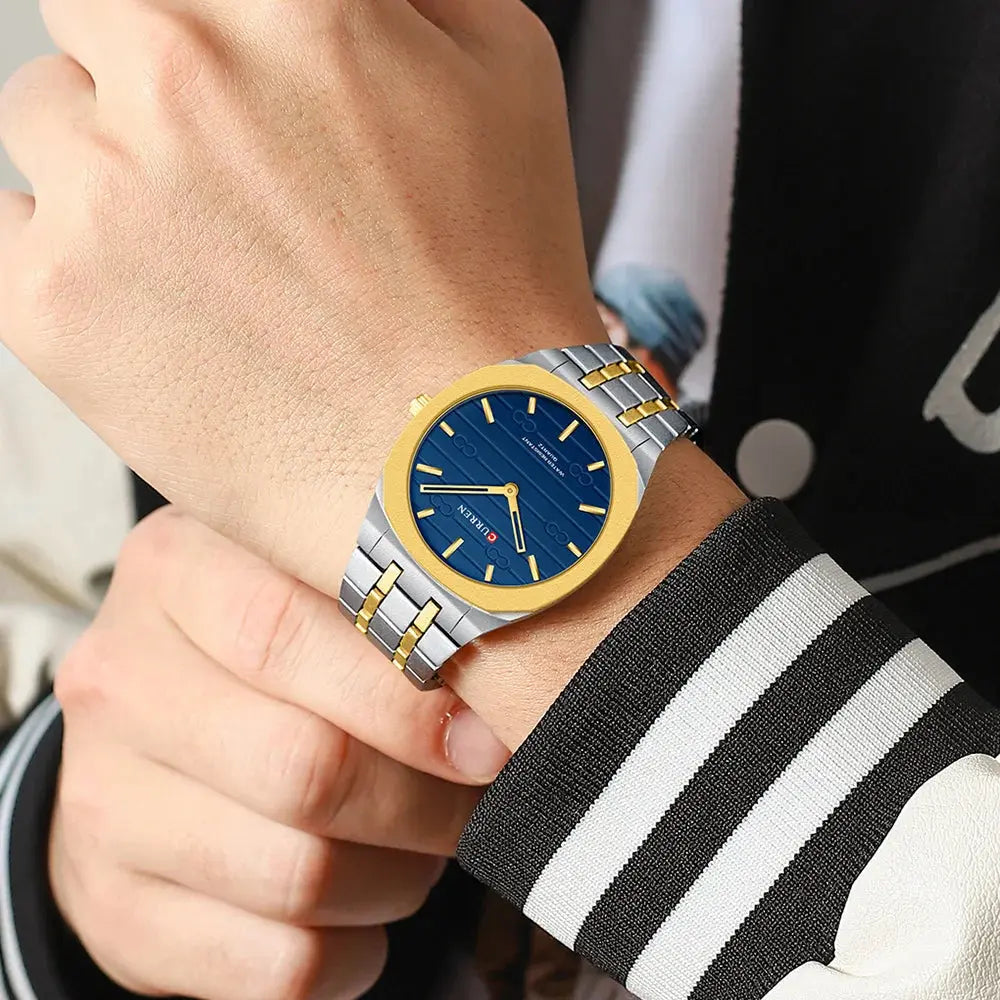 CURREN Fashion Brand Thin Quartz Watch Simple  Personalized Colors Wristwatches Waterproof 38 mm Dial Gola Watches