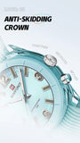 NAVIFORCE Women's Waterproof Watch Fashion Casual Luminous Display Quartz Wristwatch with Silicone Band Reloj Mujer High Quality