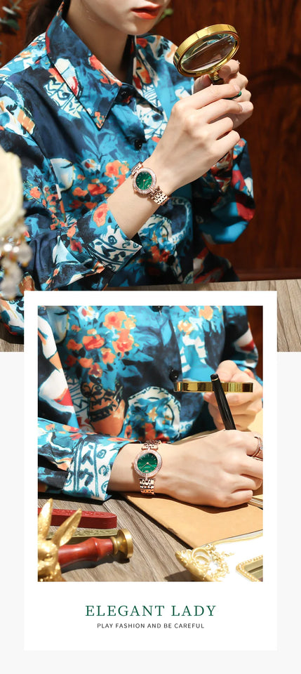 OUPINKE 3191 Luxury Women Watch Original Top Brand Waterproof Sapphire Mirror Diamond Watch Swiss Movement Quartz Women Watch