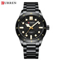 CURREN 2025 New Luxury Watch Business Waterproof Male Clock Luminous Stainless Steel Quartz Men Watch reloj hombre Gola Watches
