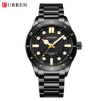 CURREN 2025 New Luxury Watch Business Waterproof Male Clock Luminous Stainless Steel Quartz Men Watch reloj hombre Gola Watches