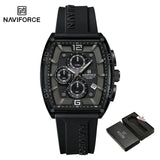 Top Brand NAVIFORCE Fashion Watches for Men Quartz Silicone Strap 50M Waterproof Date Original Man's WristWatch Reloj Hombr 2025