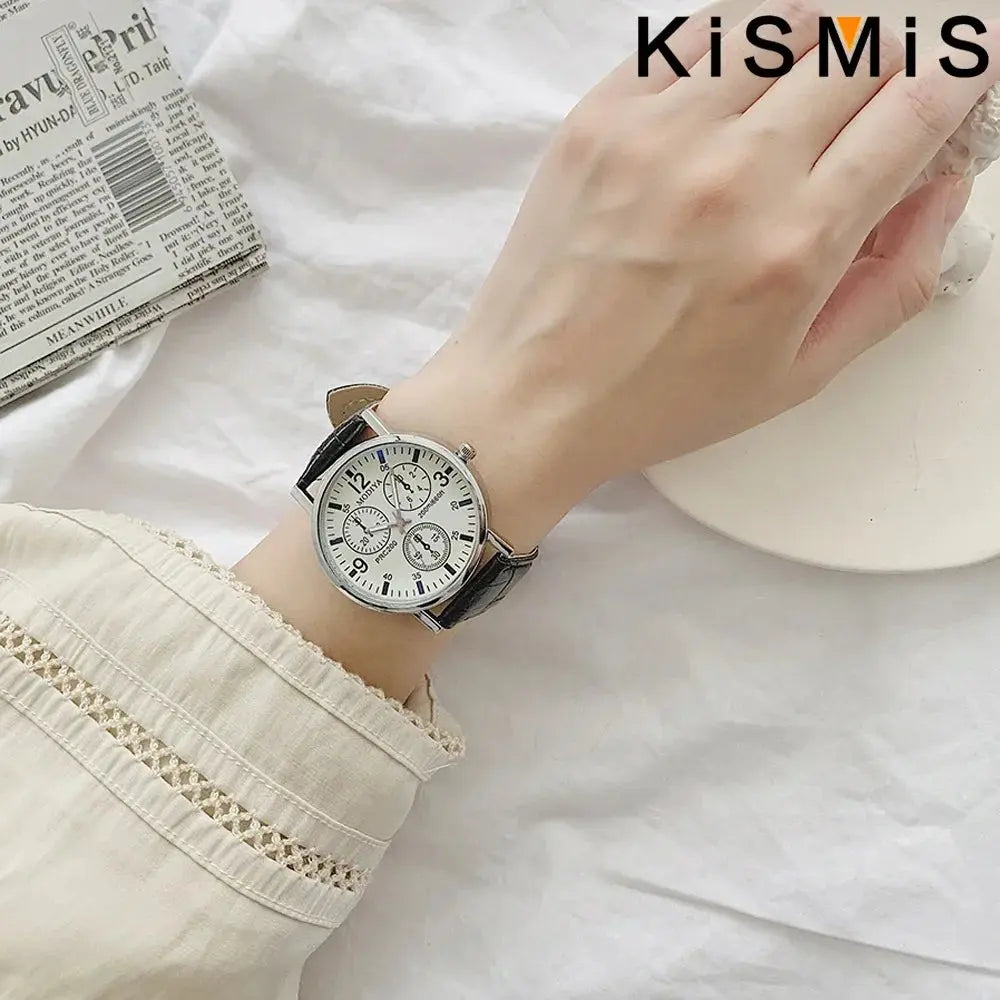 Men Leather Strap Quartz Watches Fashion Business Casual Sports Watch Male Accessories Stylish Clocks for Men Gola Watches