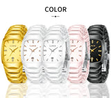 LIGE New Ladies Waterproof Watch Luxury Ceramic Braceletz Women Watches Creative Fashion Original Elegant Quartz Wristwatch Gift