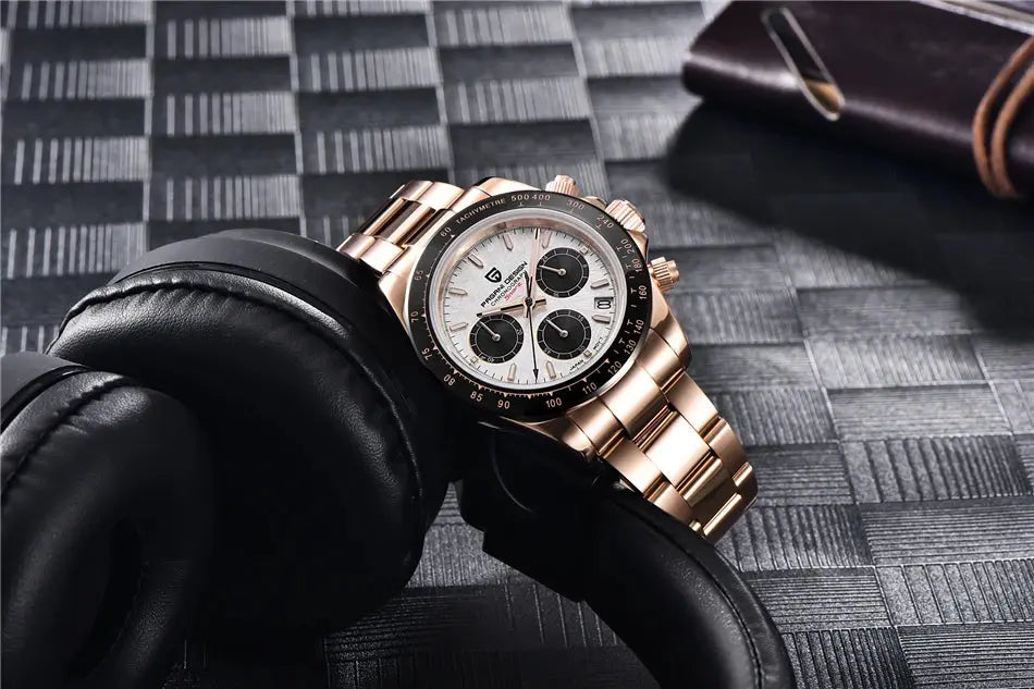PAGANI DESIGN PD-1664 – Men's Quartz Watch 40mm Chronograph Sapphire 10BAR Gola Watches
