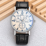 Men Leather Strap Quartz Watches Fashion Business Casual Sports Watch Male Accessories Stylish Clocks for Men