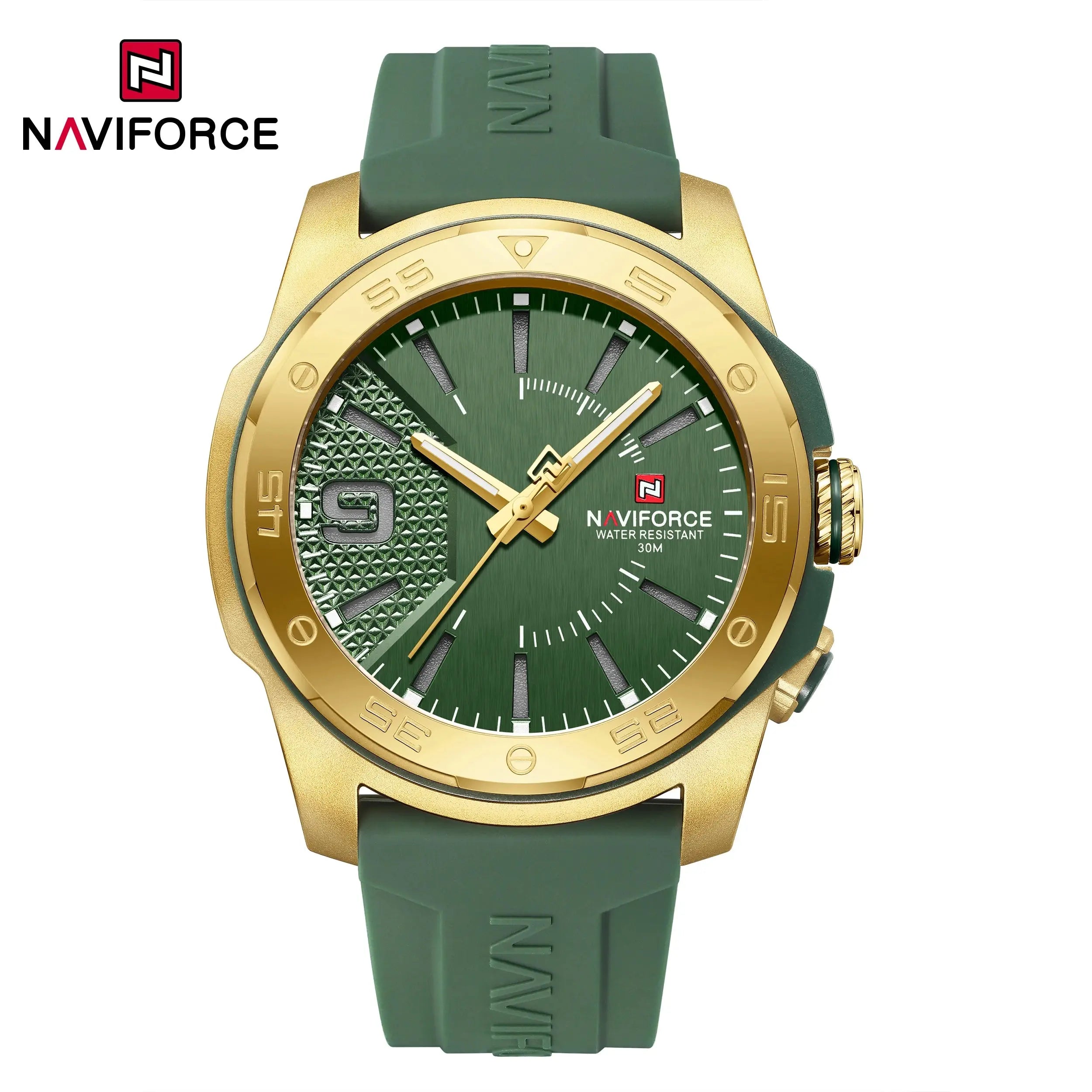 NAVIFORCE Luxury Man Watch Quartz Waterproof Luminous Date Chronograph Leather Men Wristwatch Military Sports Men's Watches My Store