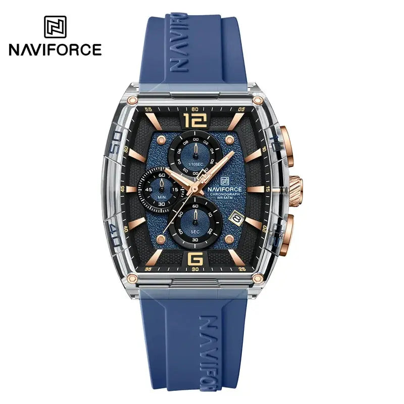 Top Brand NAVIFORCE Fashion Watches for Men Quartz Silicone Strap 50M Waterproof Date Original Man's WristWatch Reloj Hombr 2025 My Store