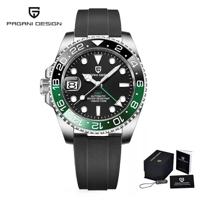 PAGANI DESIGN V3 Version GMT Watches Men's Luxury Sapphire Automatic Mechanical Watch 40MM Stainless Steel Waterproof Watch Gola Watches