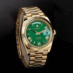 2023 New Sugess Watch of Men 40mm Day Date Automatic Dandong SL3034 Movement Retro Mechanical Wristwatch Sapphire Glass Golden Gola Watches