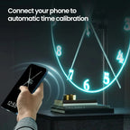 cyberpunk 3d projector led digital large wall clock modern design decoration art big wall clock Can display images and videos Gola Watches