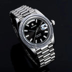 2023 New Sugess Watch of Men 40mm Day Date Automatic Dandong SL3034 Movement Retro Mechanical Wristwatch Sapphire Glass Golden Gola Watches