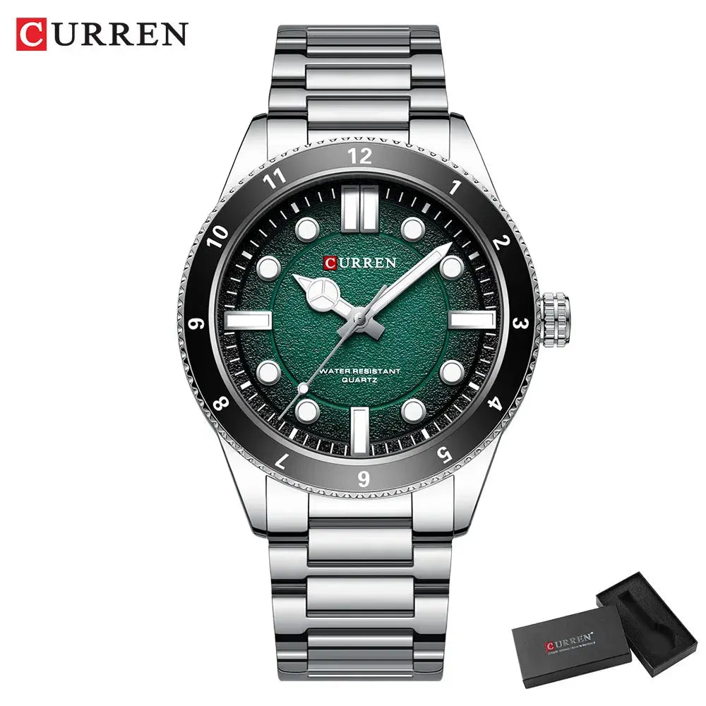 CURREN 2025 New Luxury Watch Business Waterproof Male Clock Luminous Stainless Steel Quartz Men Watch reloj hombre Gola Watches