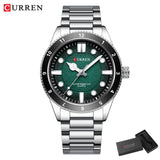 CURREN 2025 New Luxury Watch Business Waterproof Male Clock Luminous Stainless Steel Quartz Men Watch reloj hombre