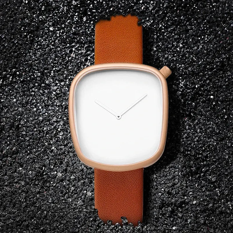 TOMI Watch Minimalist Men's Square Fashion Ultra thin Watch Minimalist Women's High Quality Elegant Quartz Watch Clock Gift Gola Watches